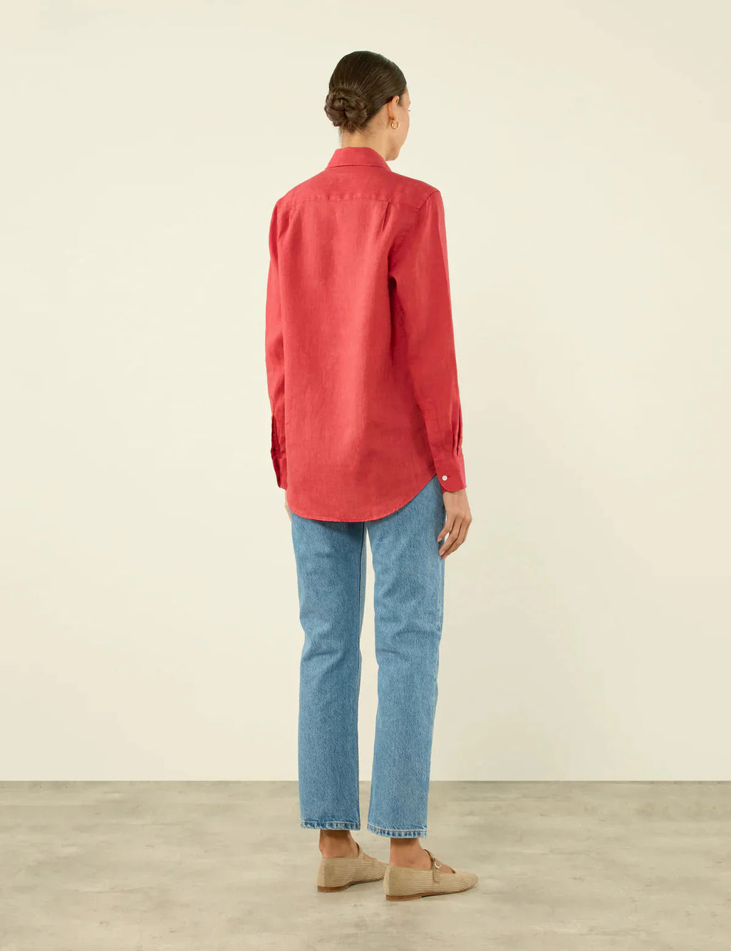 The Boyfriend: Linen, Cardinal Red