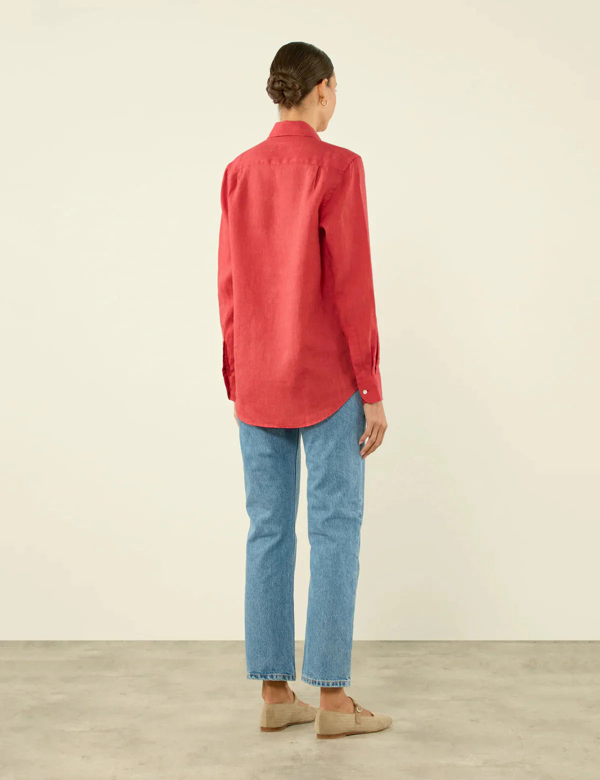 The Boyfriend: Linen, Cardinal Red