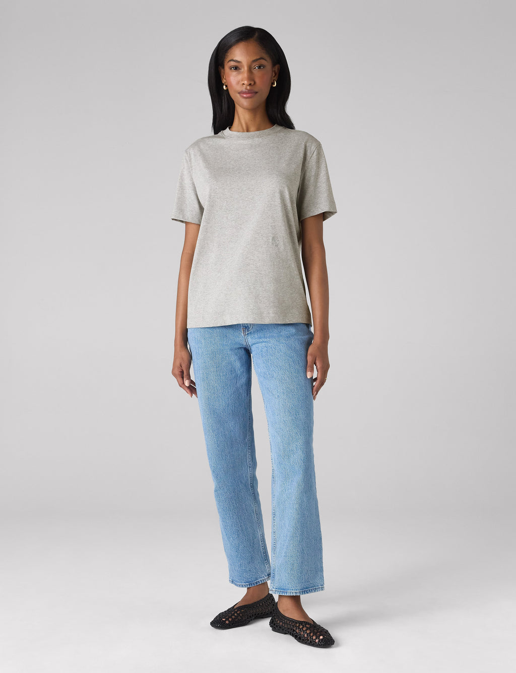 Soho T-Shirt: Cotton Jersey, Grey
