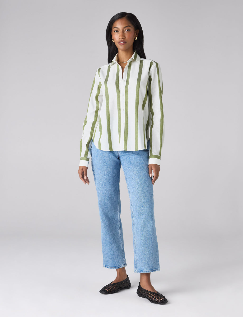 The Classic: Weave, Khaki Stripe