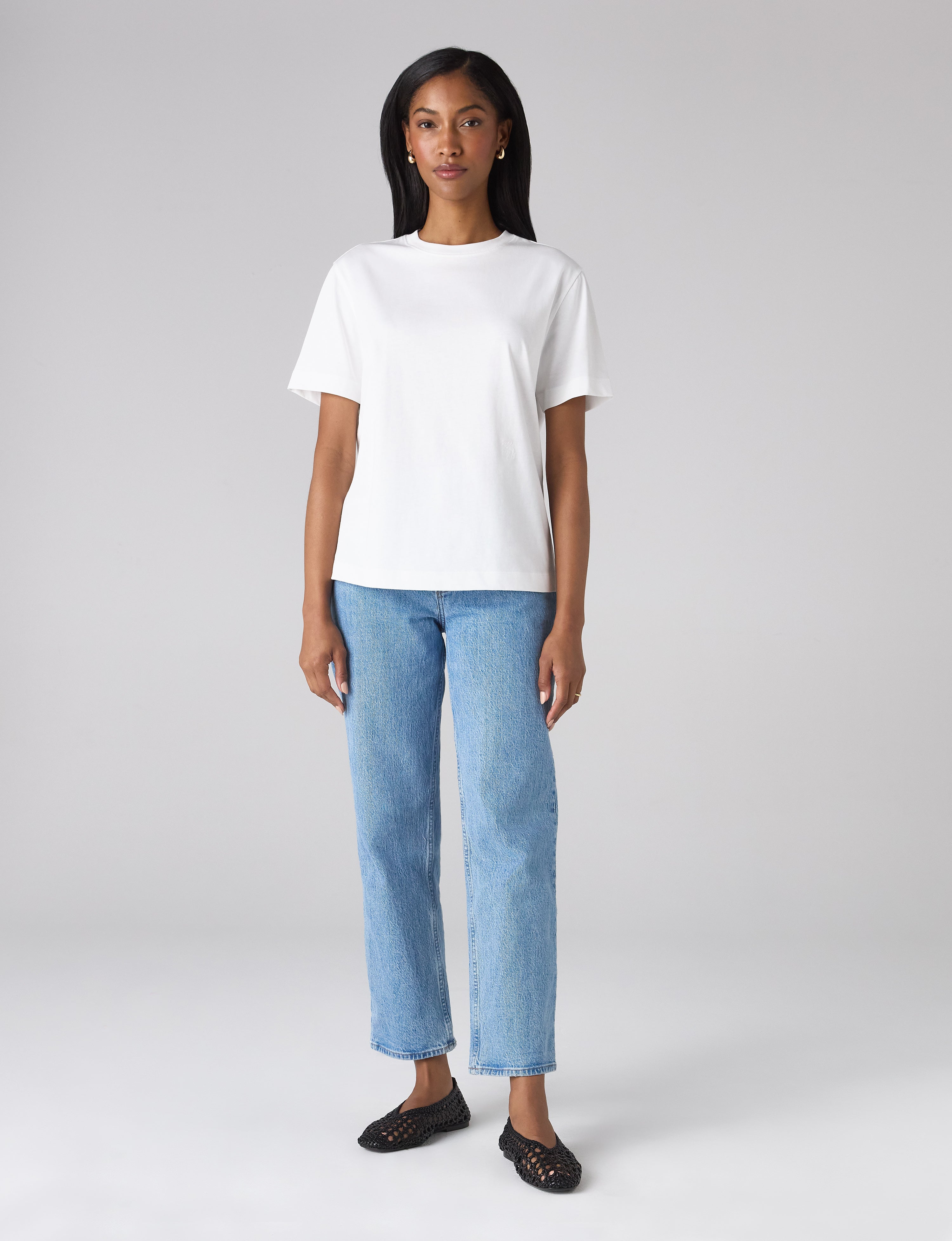 Soho T-Shirt: Cotton Jersey, White