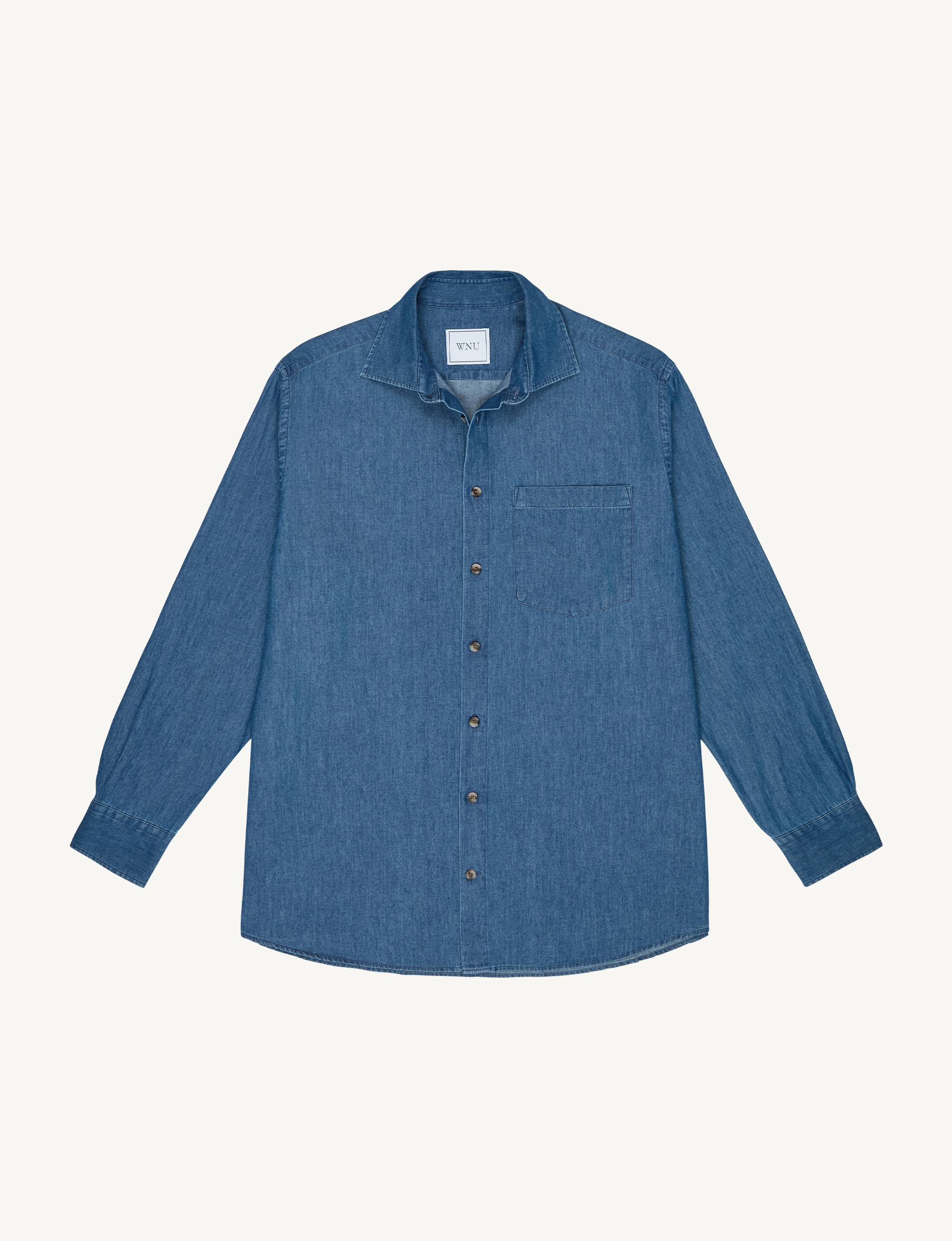 The Oversized: Chambray, Blue