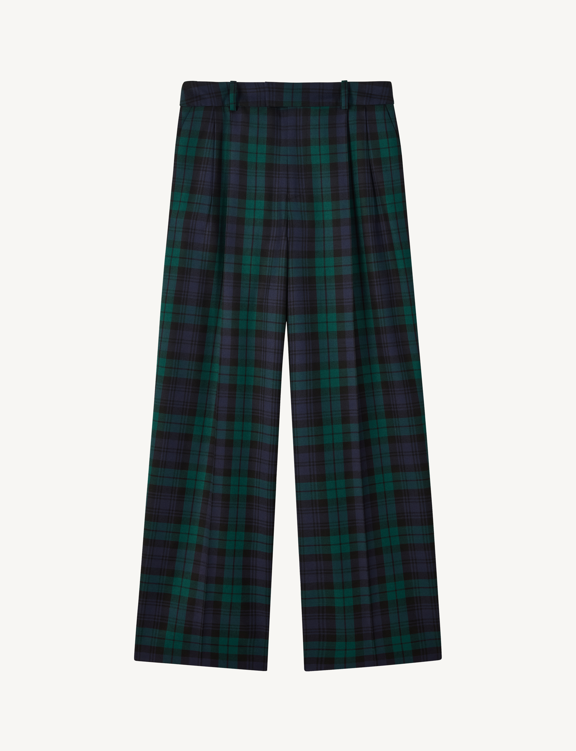 Rampling Trouser: Wool, Heritage Green Check