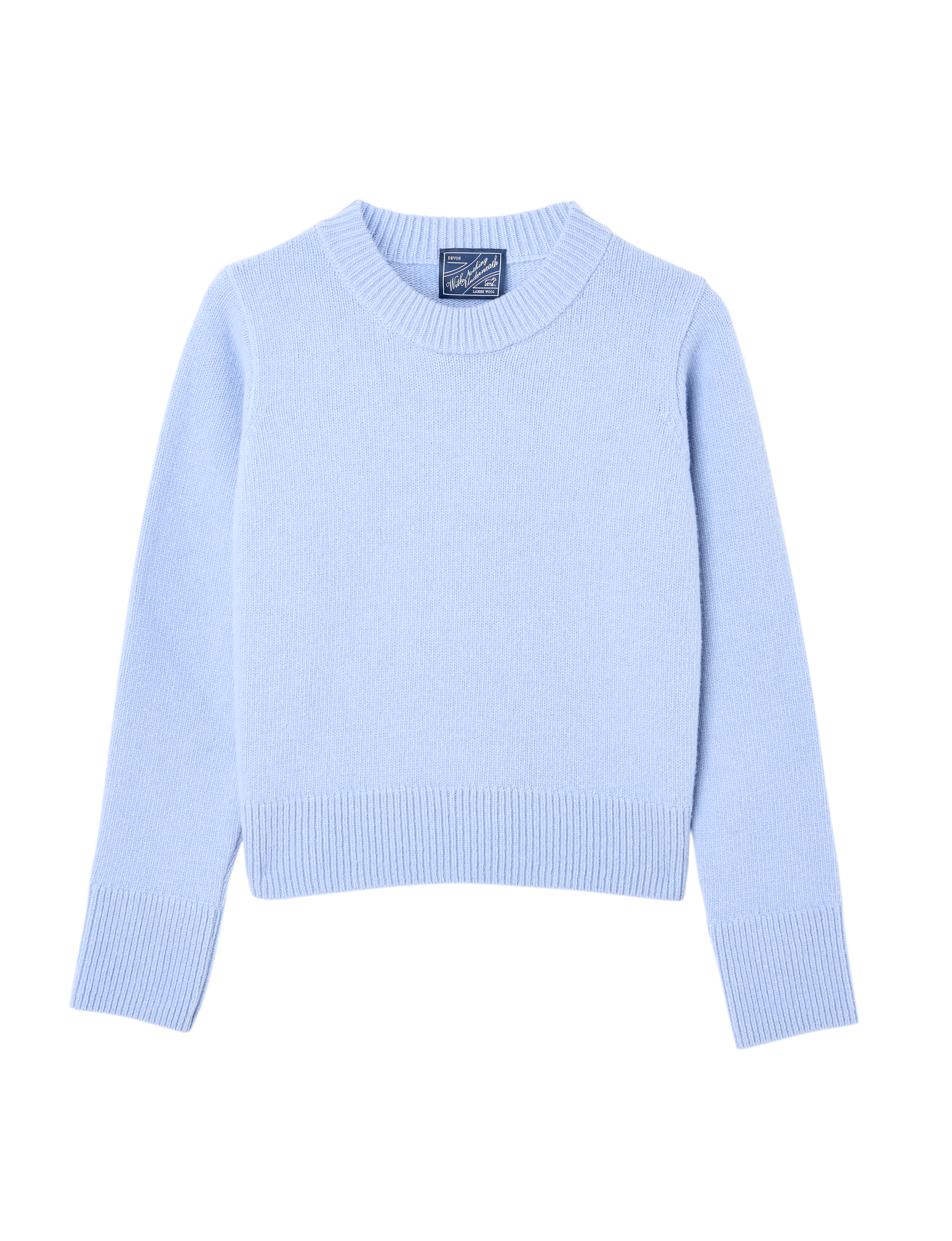 Devon Jumper: Wool, Cornflower Blue