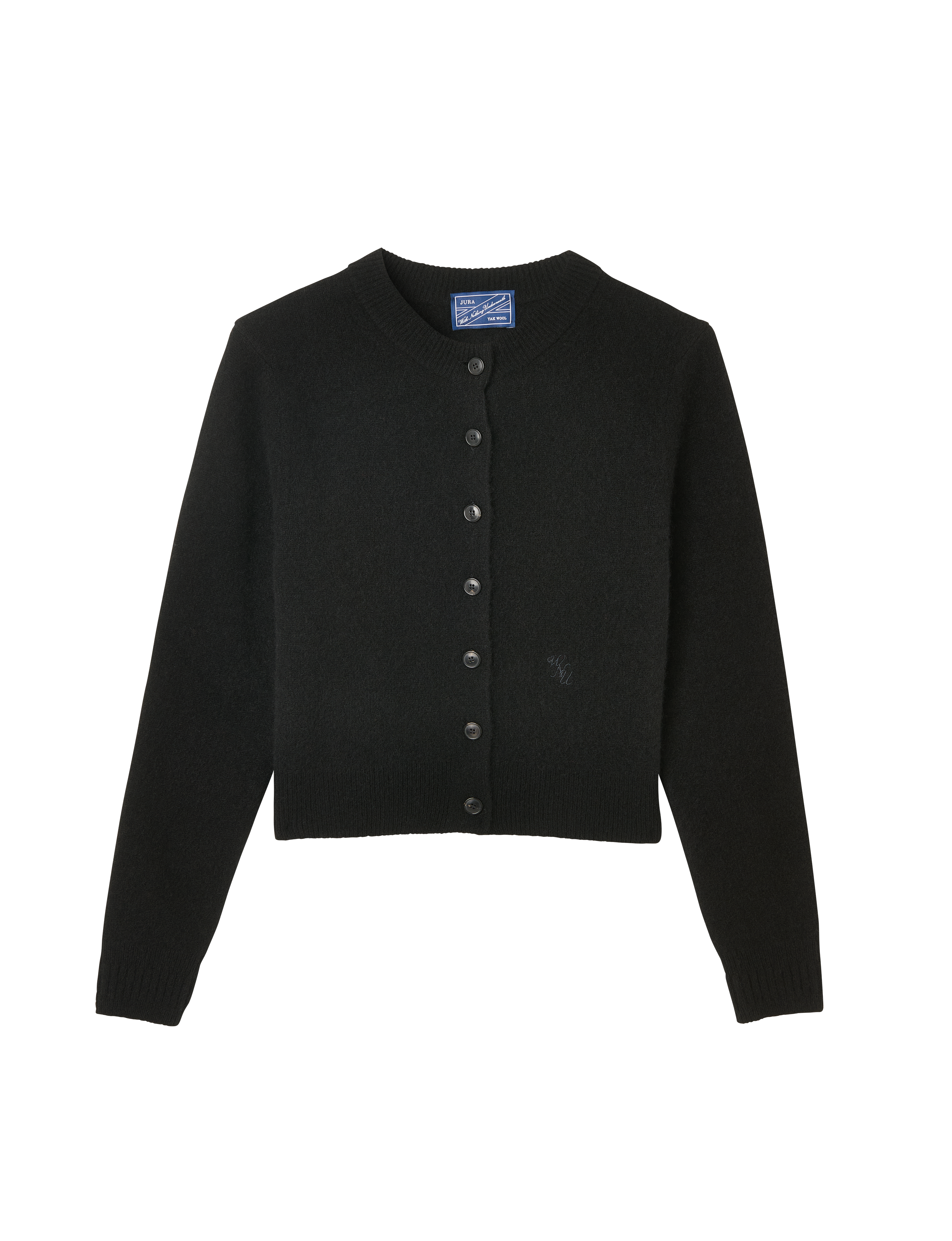 Jura Cardigan: Yak Wool, Black