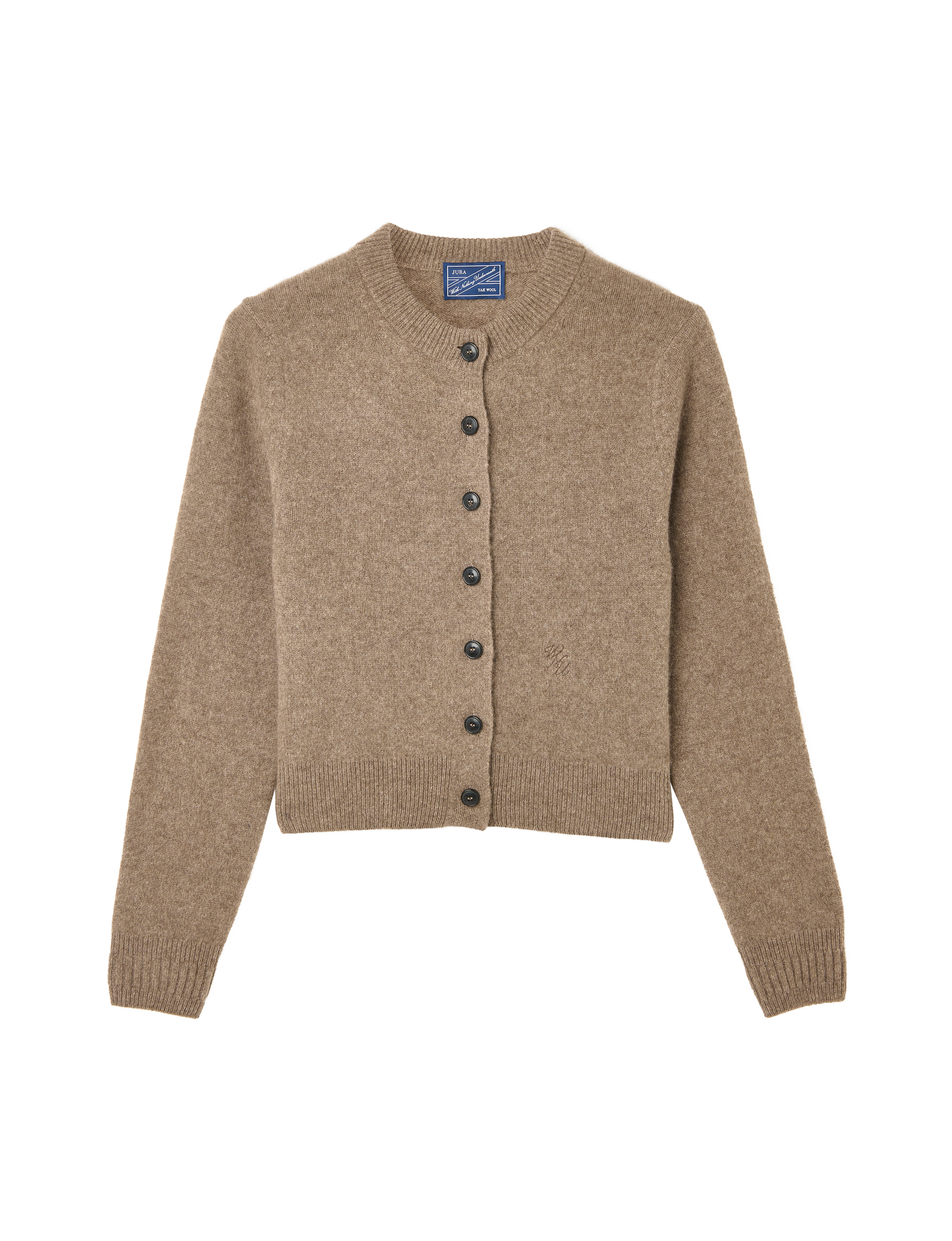 Jura Cardigan: Yak Wool, Coffee