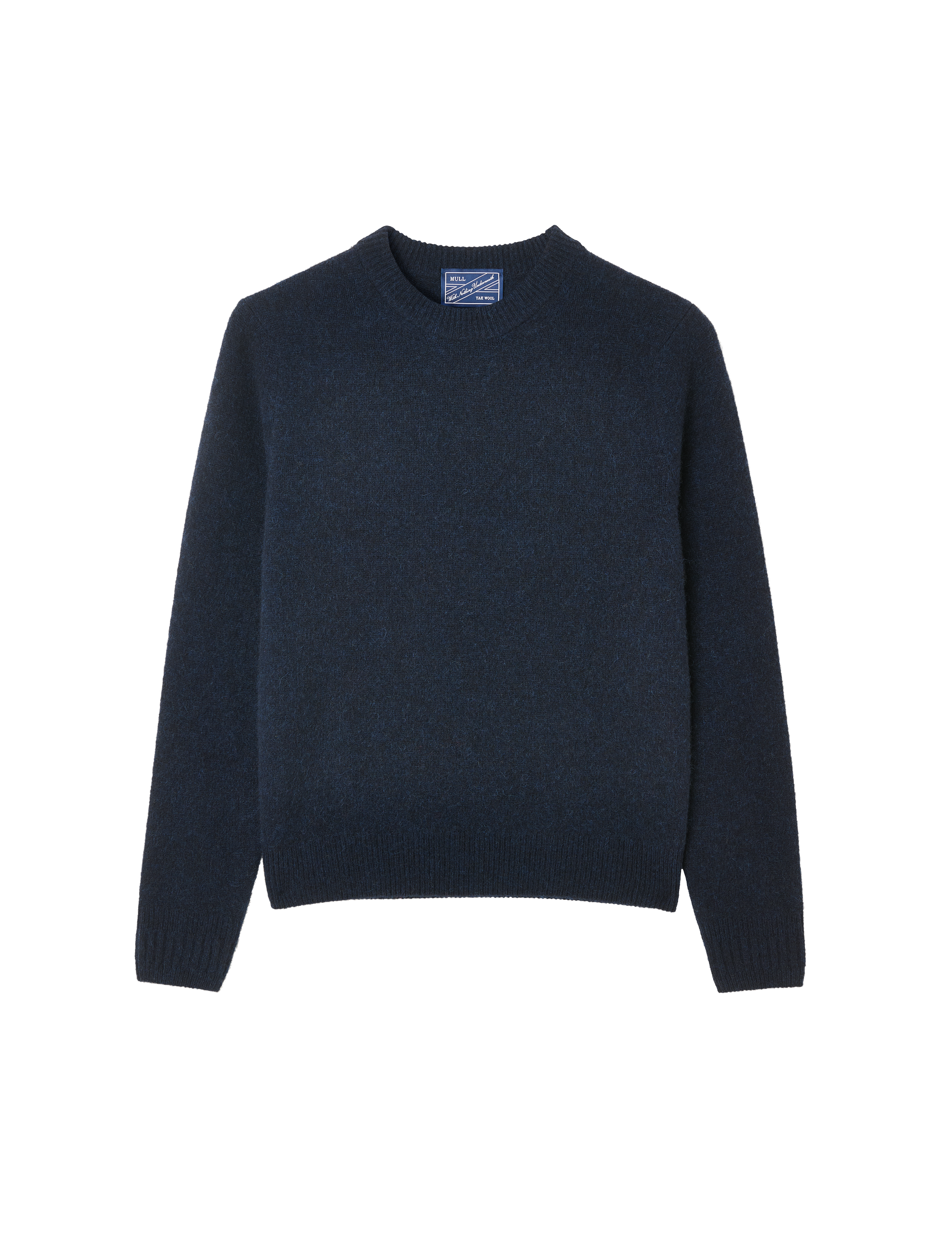 Mull Crew: Yak Wool, Navy Blue