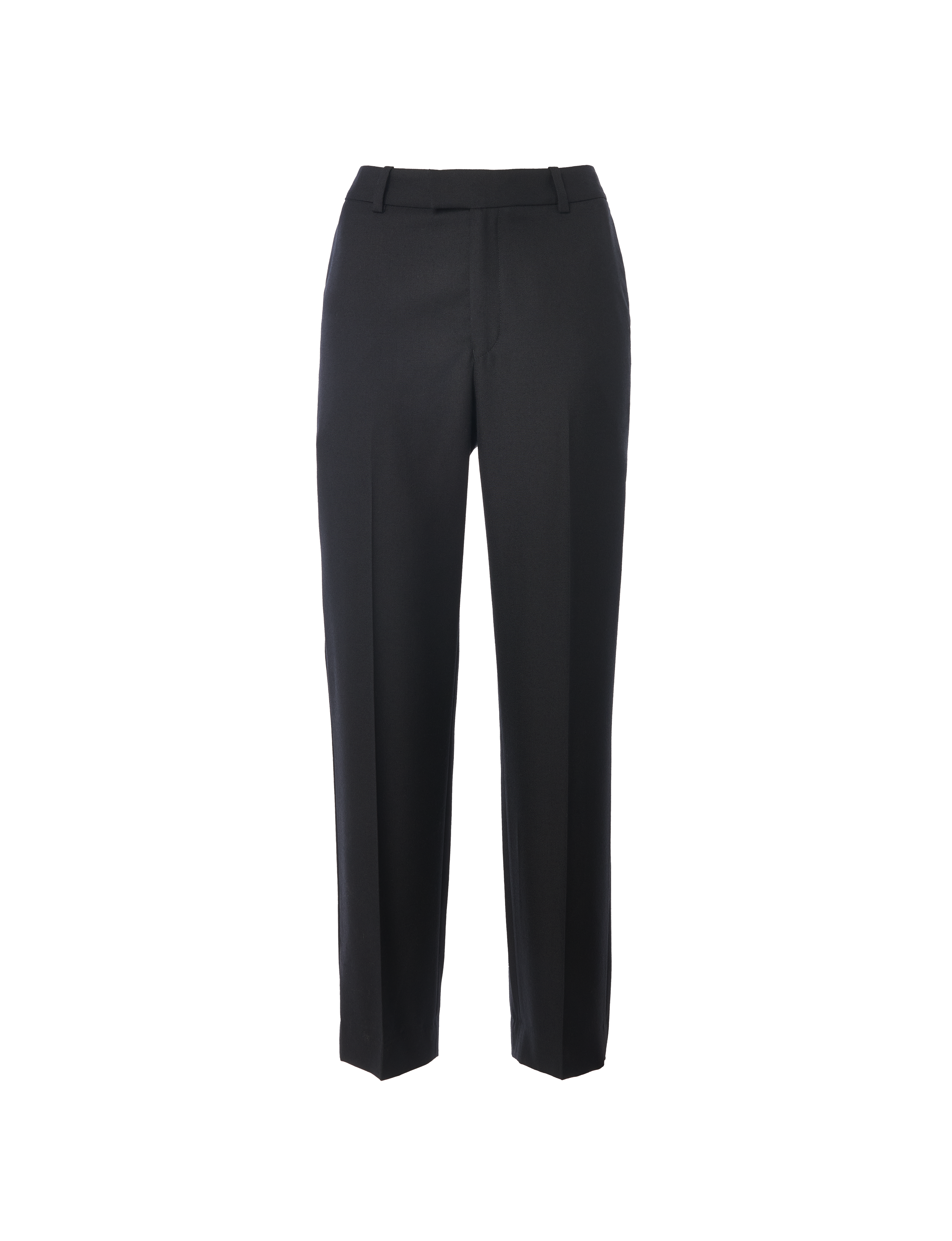 Regent Cigarette Trouser: Wool, Black