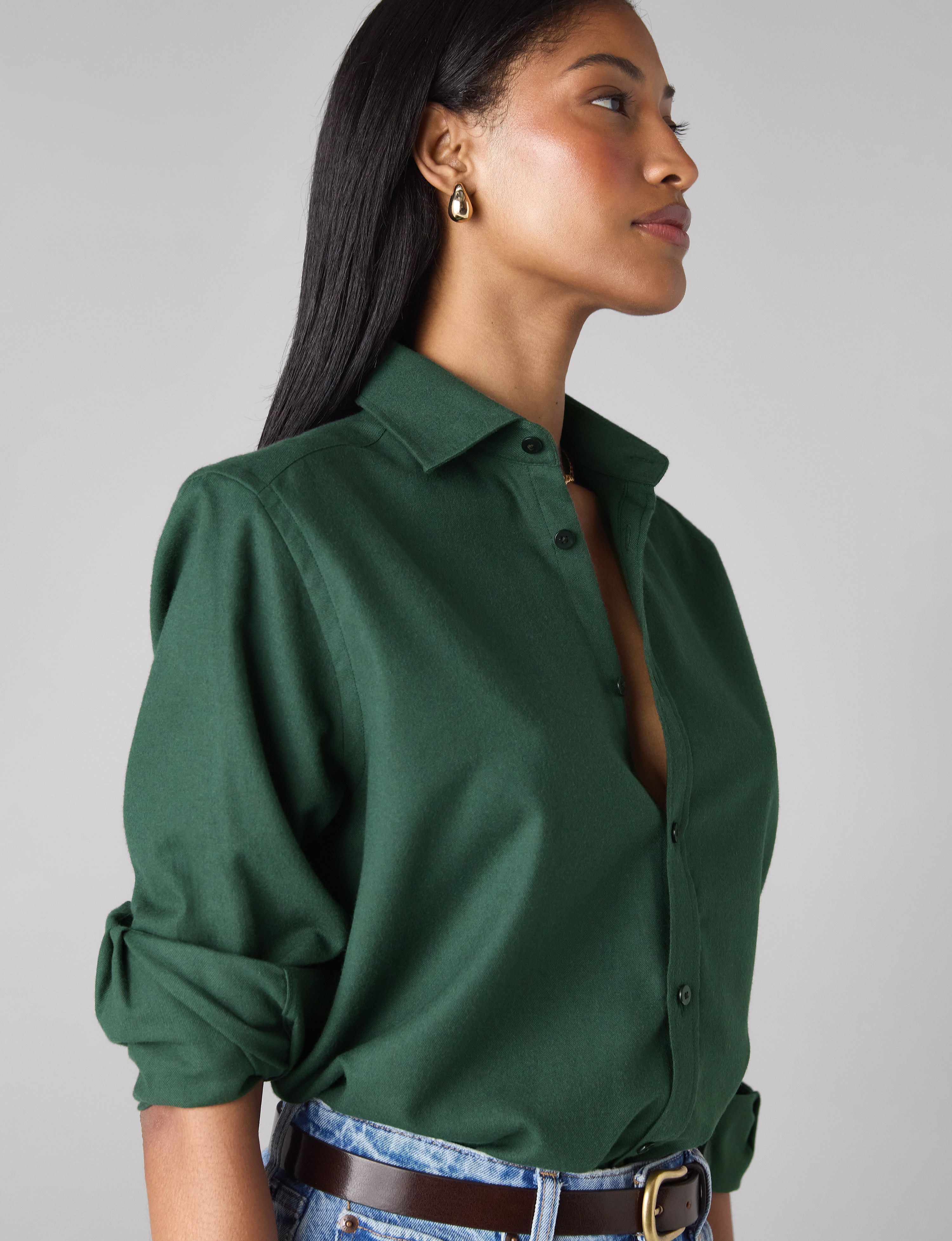 The Classic: Fine Brushed, Dark Khaki