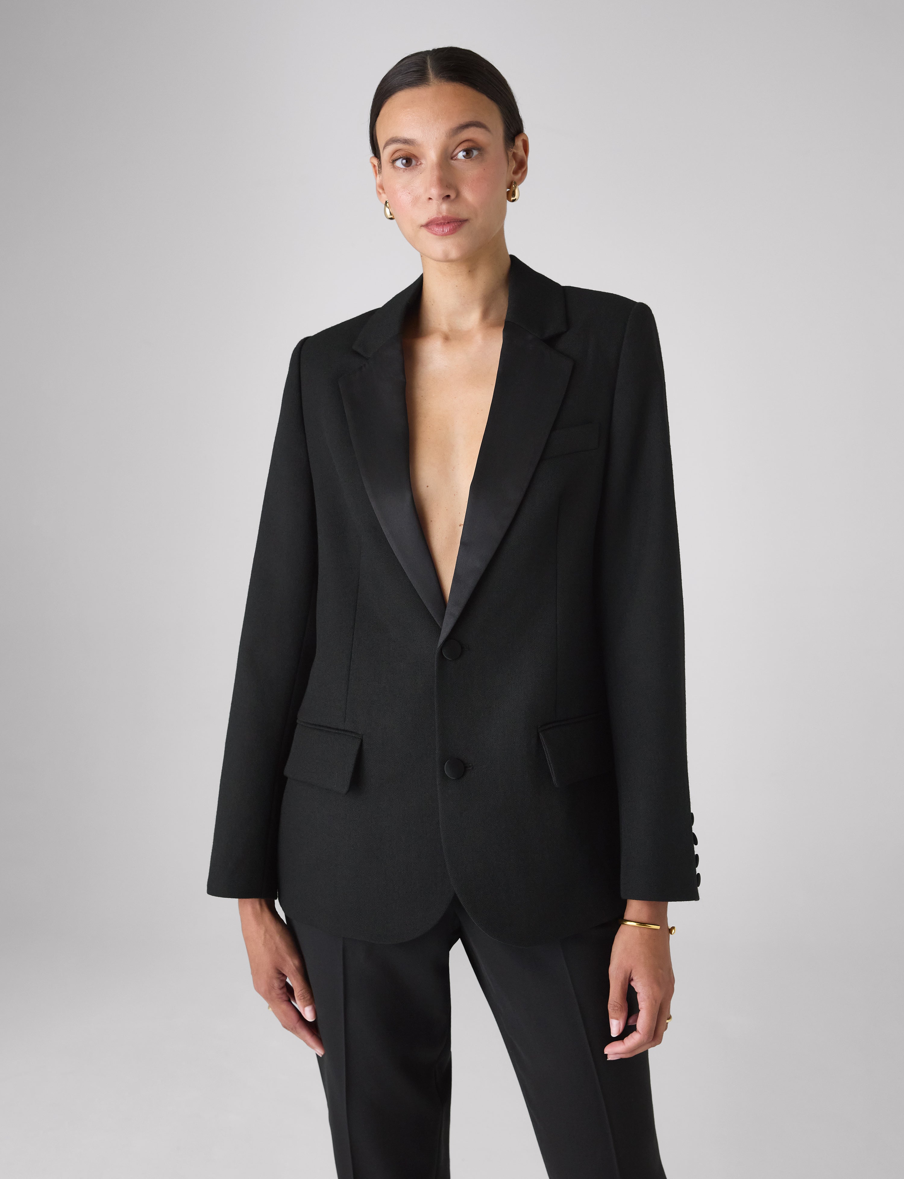 Hutton Tuxedo: Wool, Black