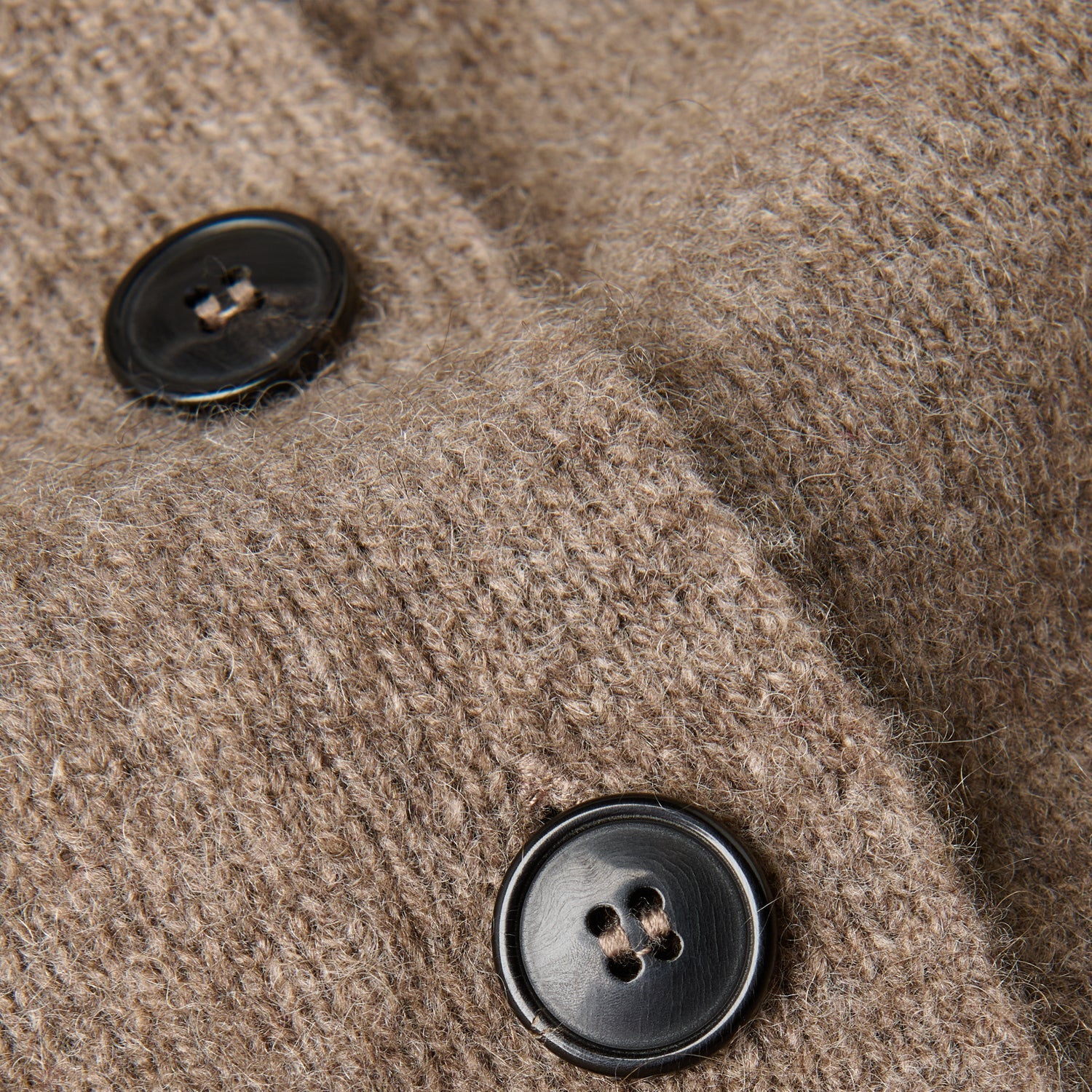 Jura Cardigan: Yak Wool, Coffee