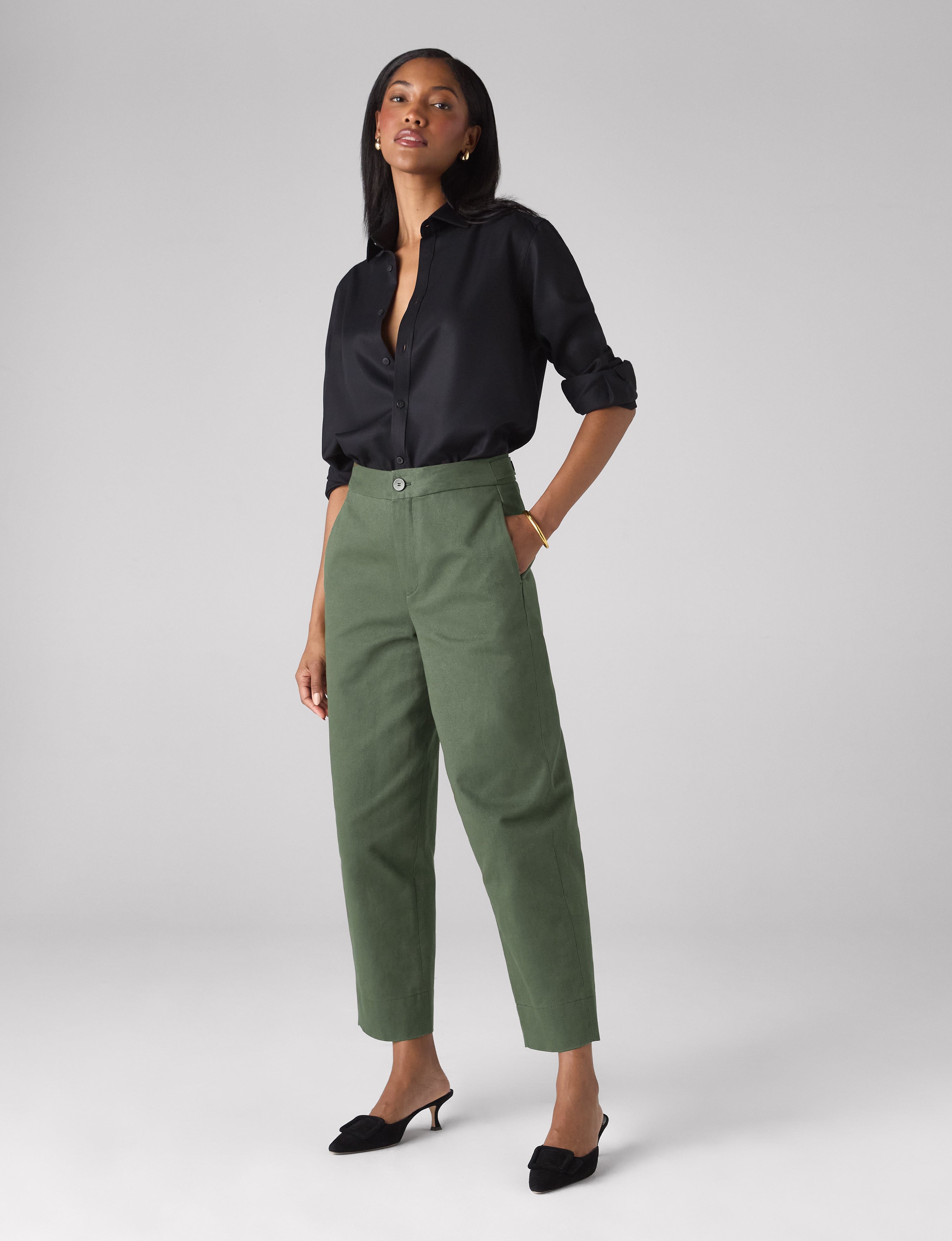 Chartwell Trouser: Cotton Twill, Khaki