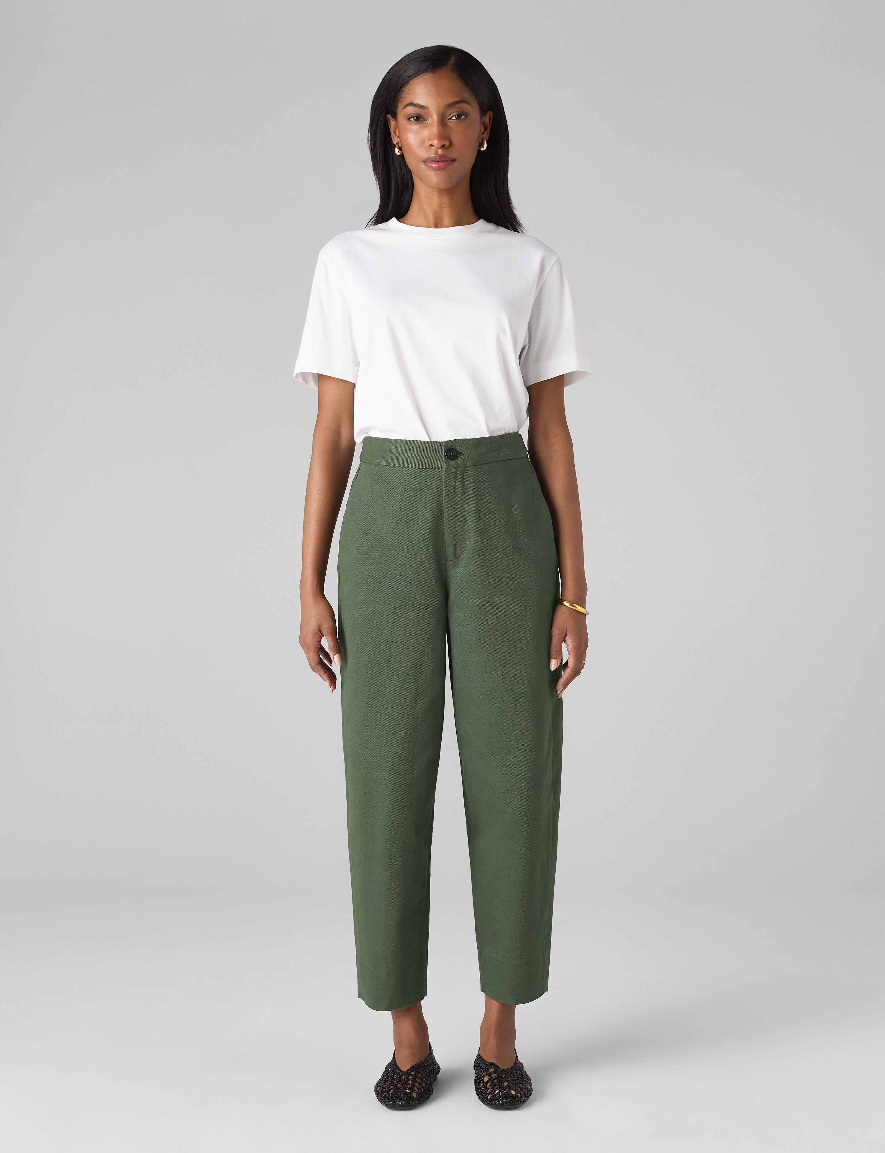 Chartwell Trouser: Cotton Twill, Khaki