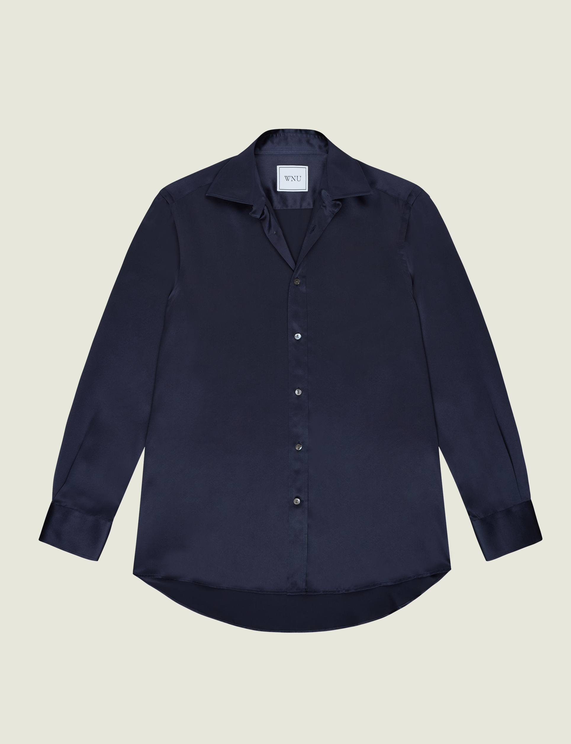 The Boyfriend: Silk Satin, Navy
