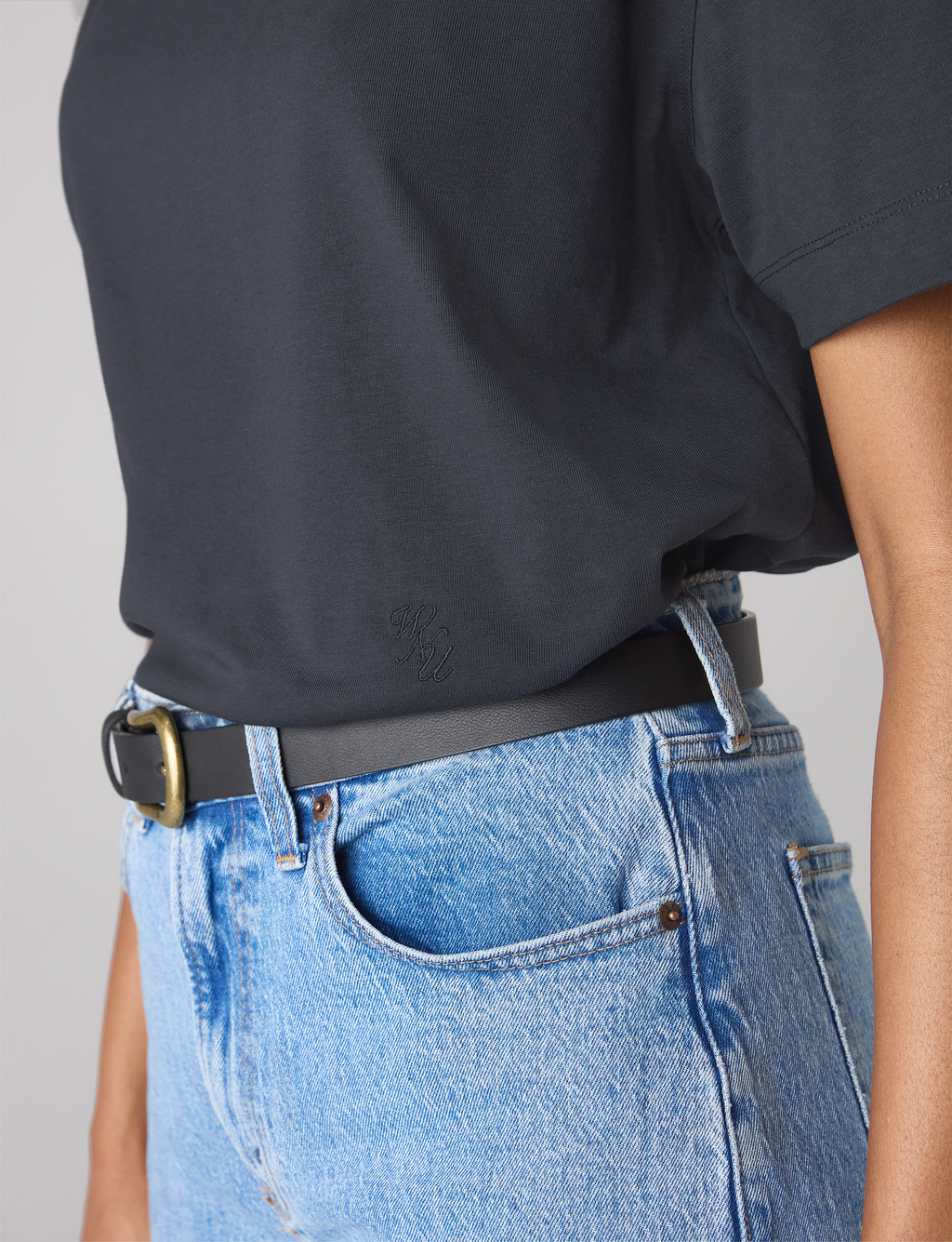 Soho T-Shirt: Cotton Jersey, Navy