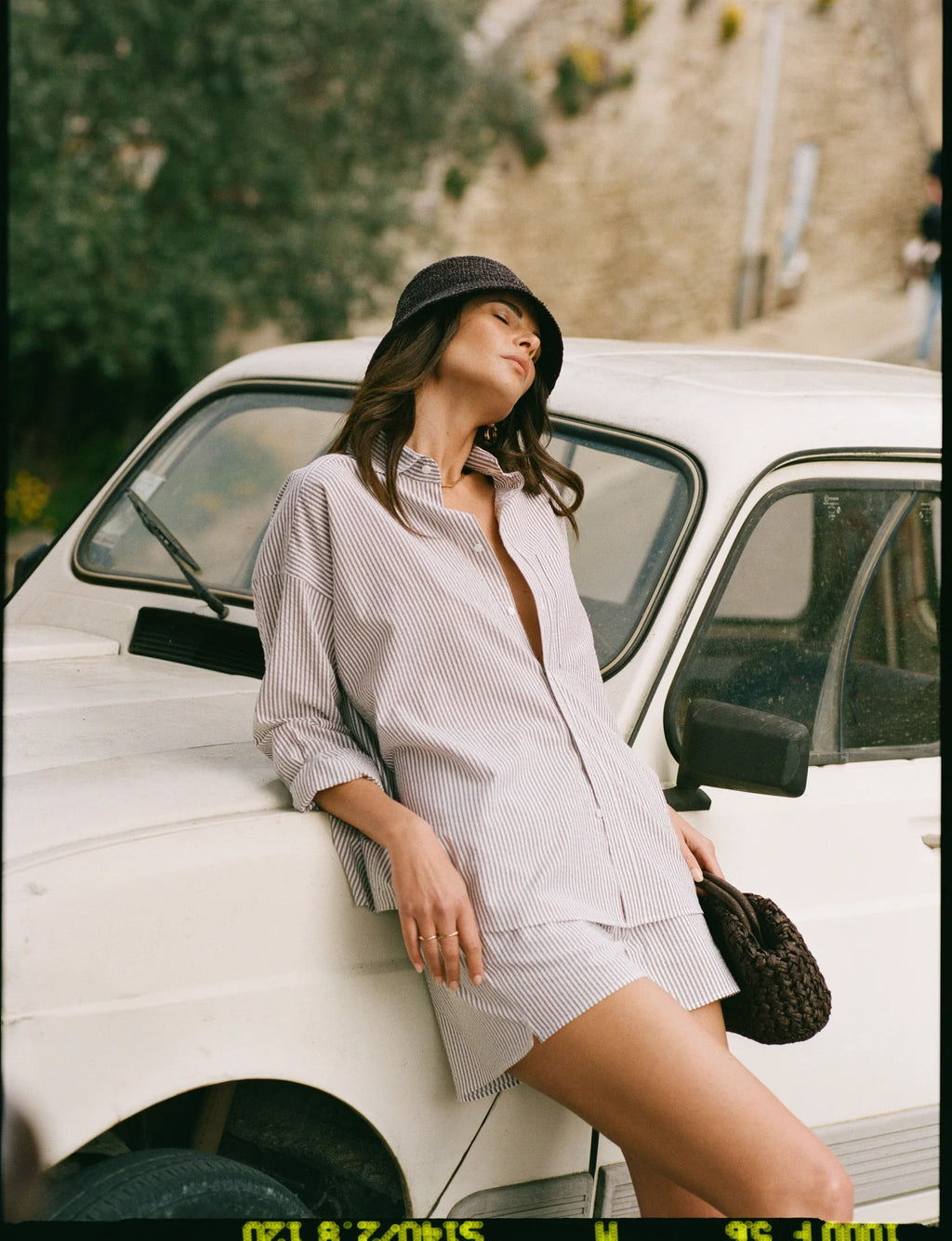 The Boyfriend: Seersucker, Mocha Stripe