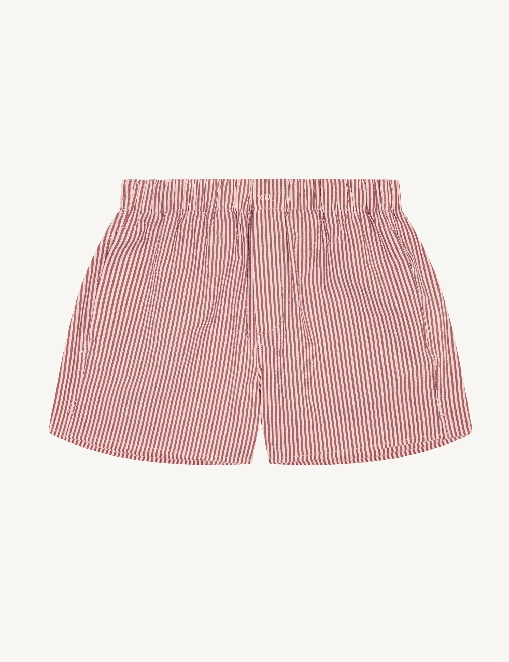 The Boxer: Seersucker, Pink and Berry Stripe