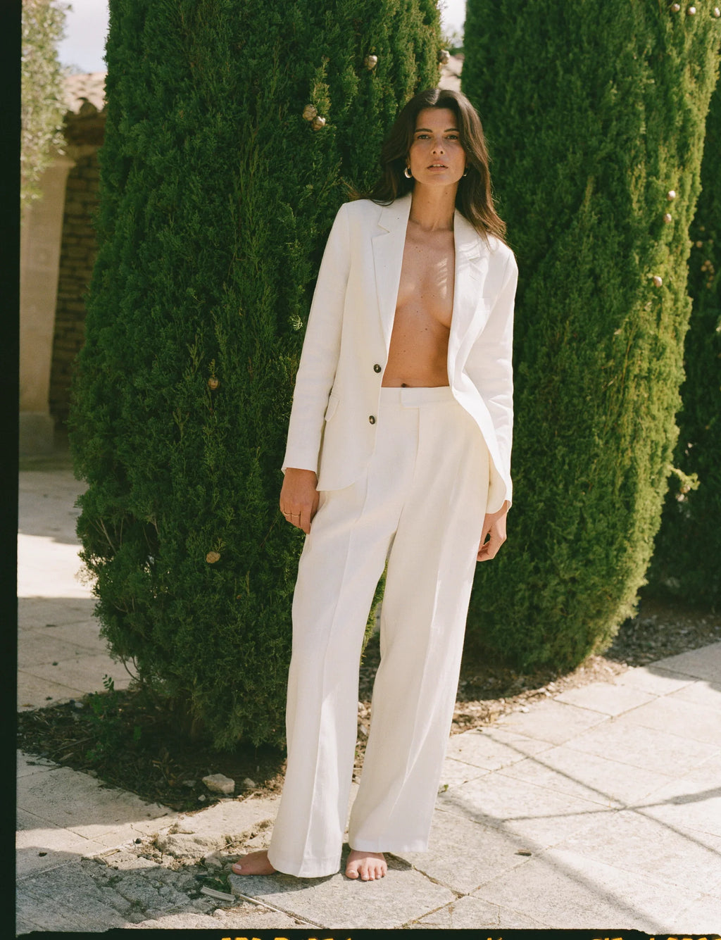 Rampling Trouser: Linen, Ivory