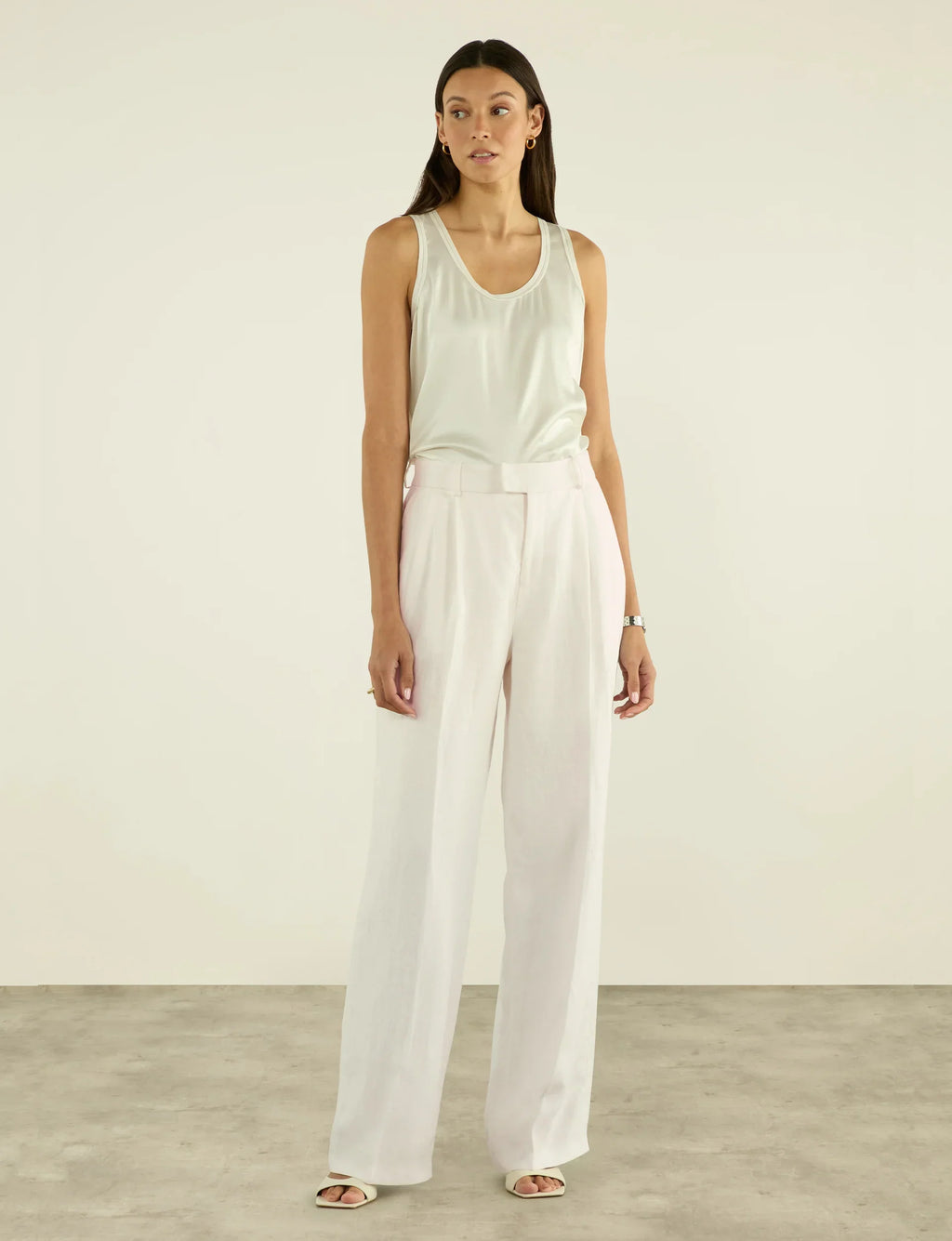 Rampling Trouser: Linen, Ivory
