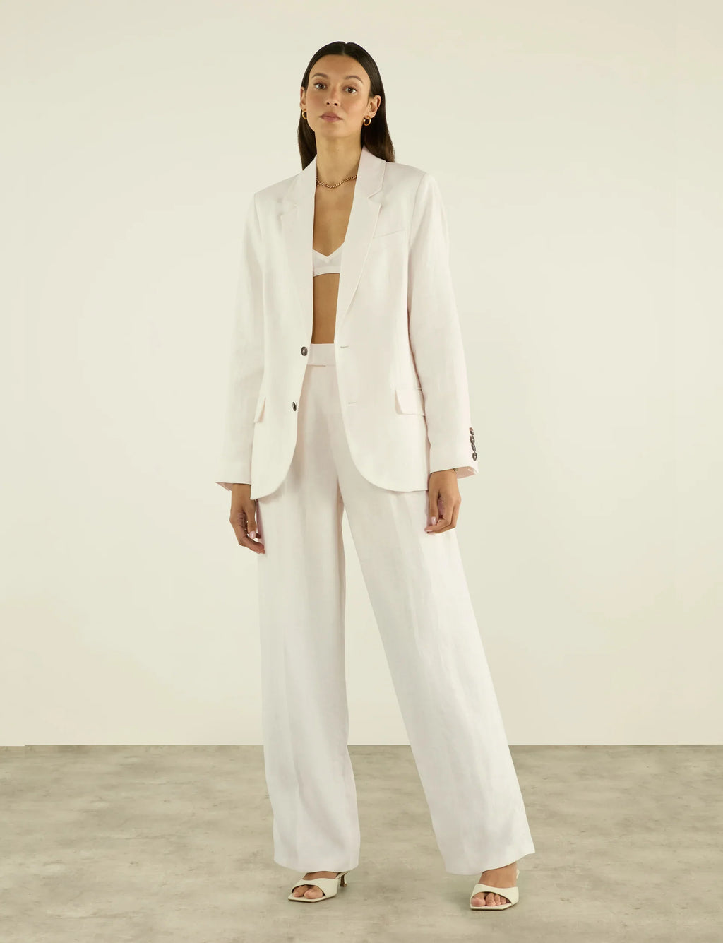 Rampling Trouser: Linen, Ivory