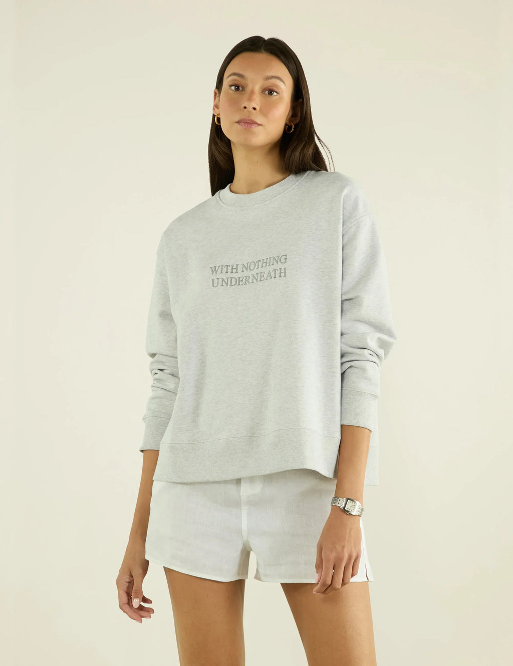 Spencer Sweatshirt: Cotton Jersey, Grey