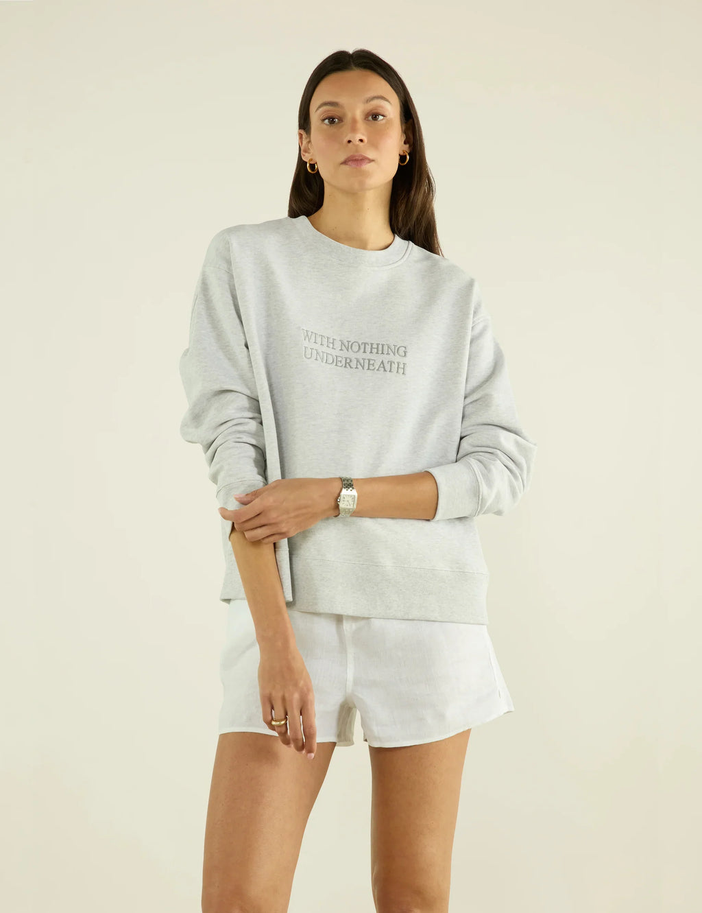 Spencer Sweatshirt: Cotton Jersey, Grey