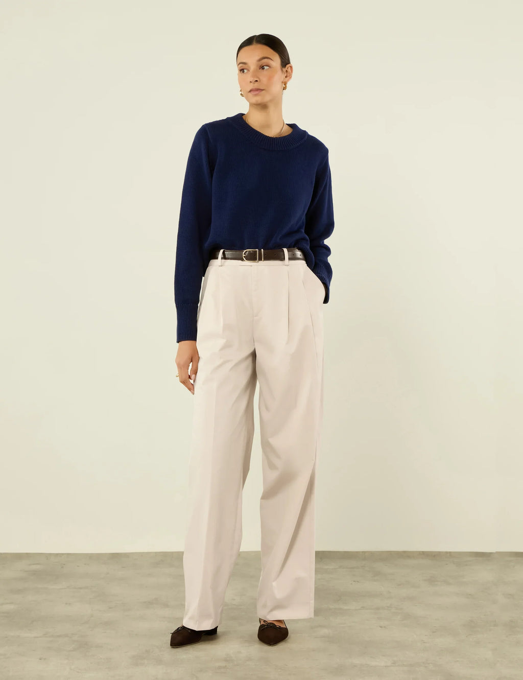 Devon Jumper: Cotton, Navy