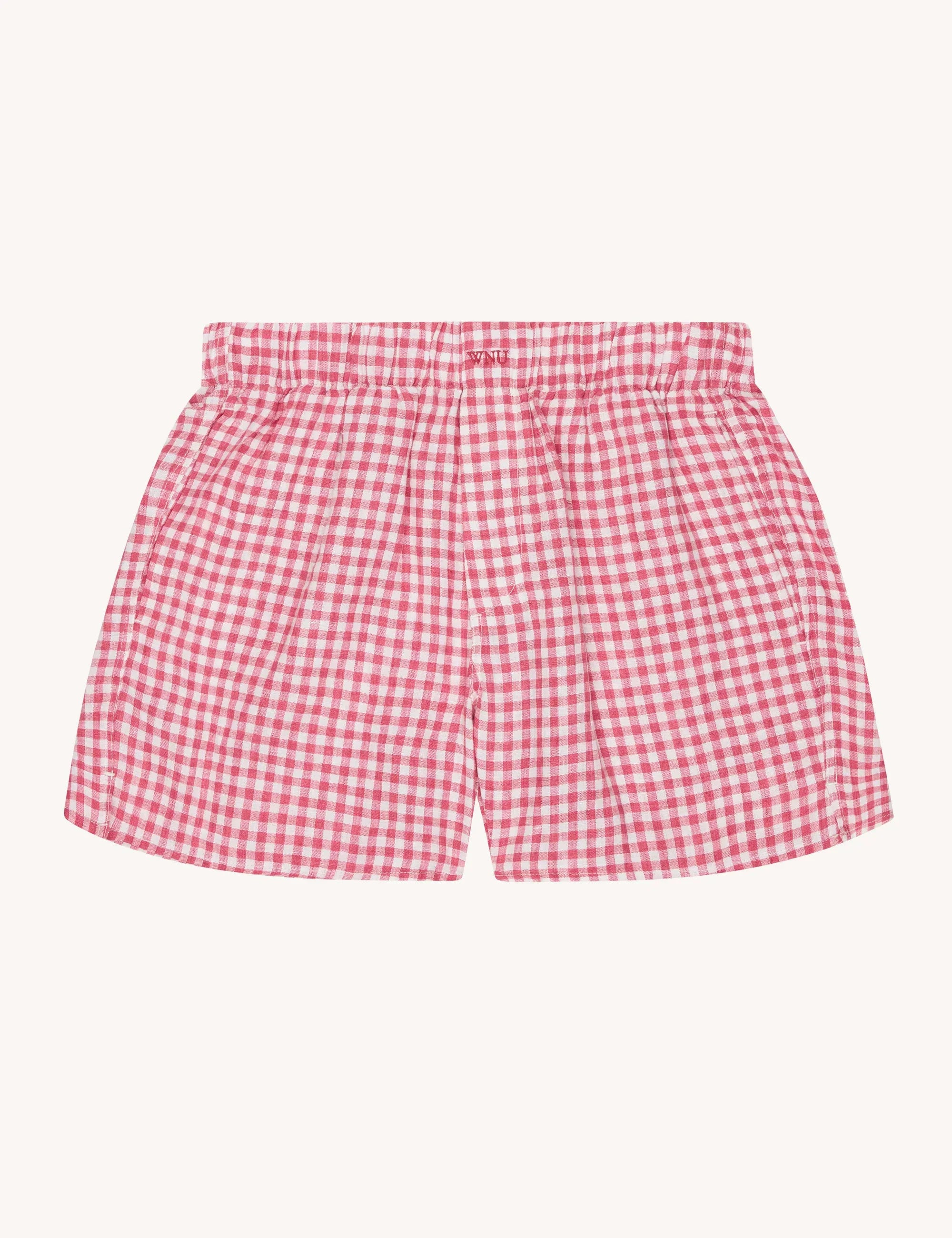 The Boxer: Linen, Red Gingham