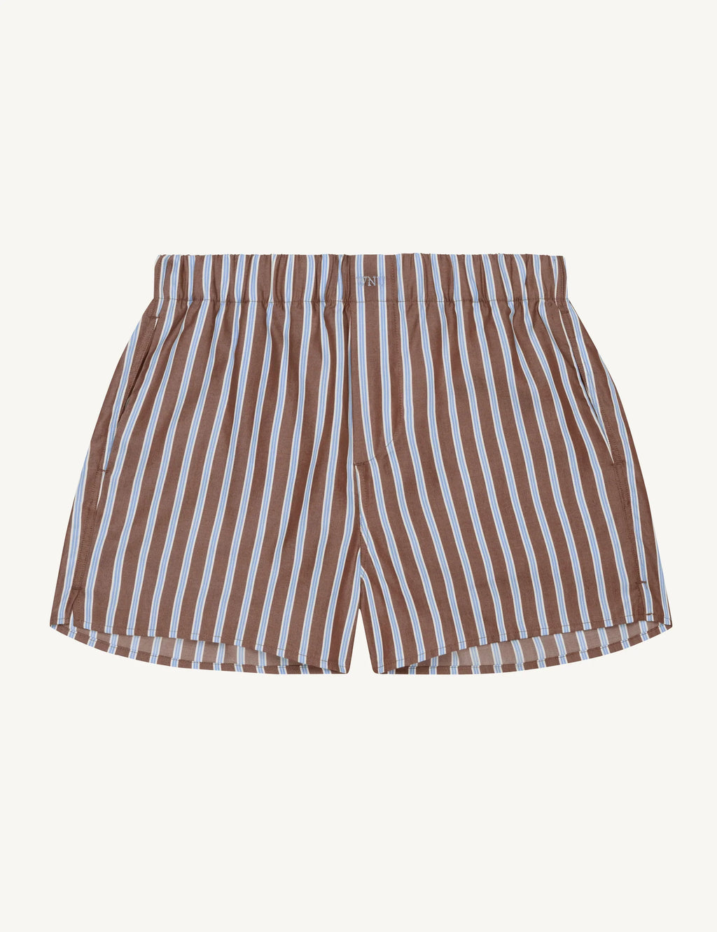The Boxer: TENCEL™ Lyocell, Mocha Multi Stripe