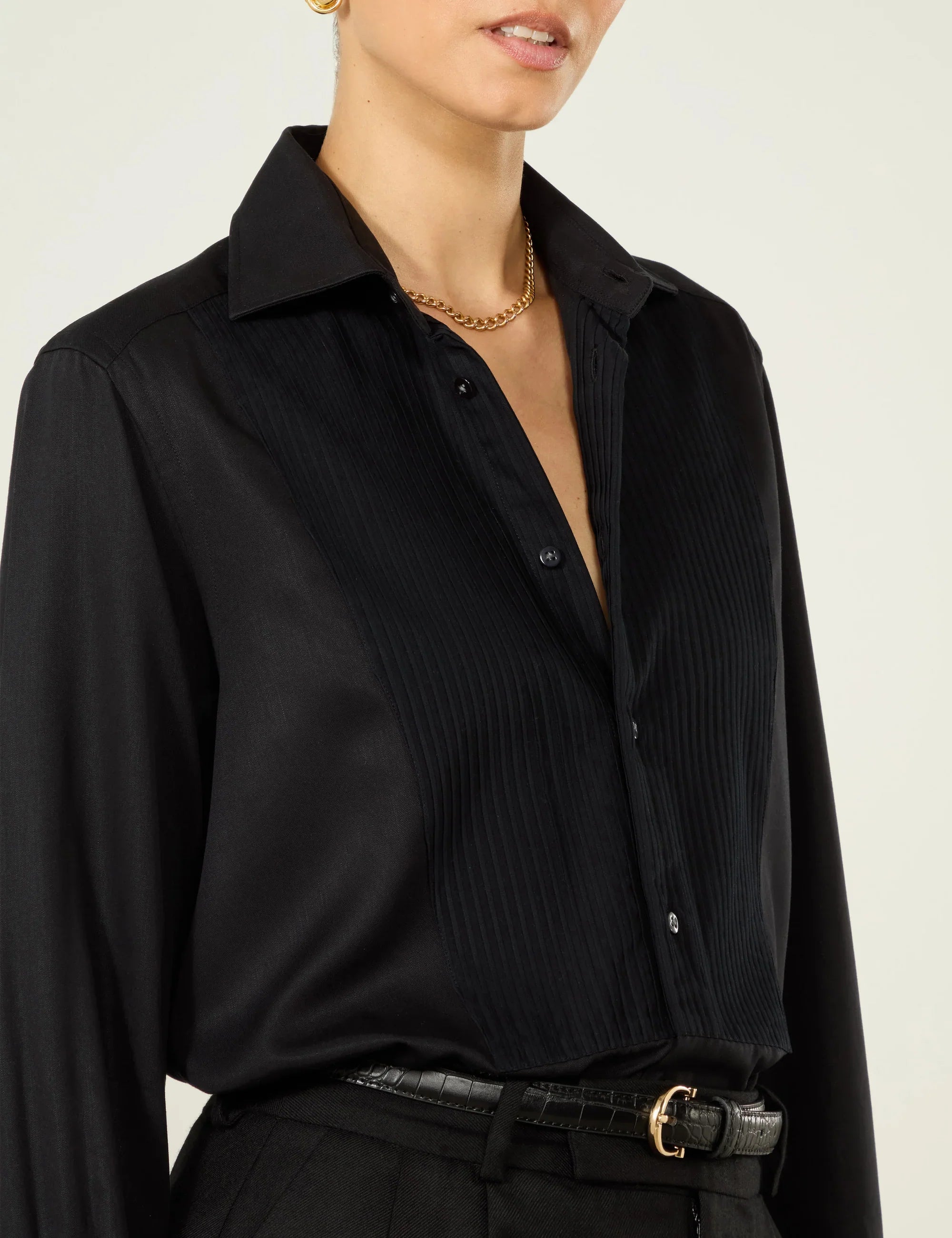 The Dress Shirt: TENCEL™ Lyocell, Black