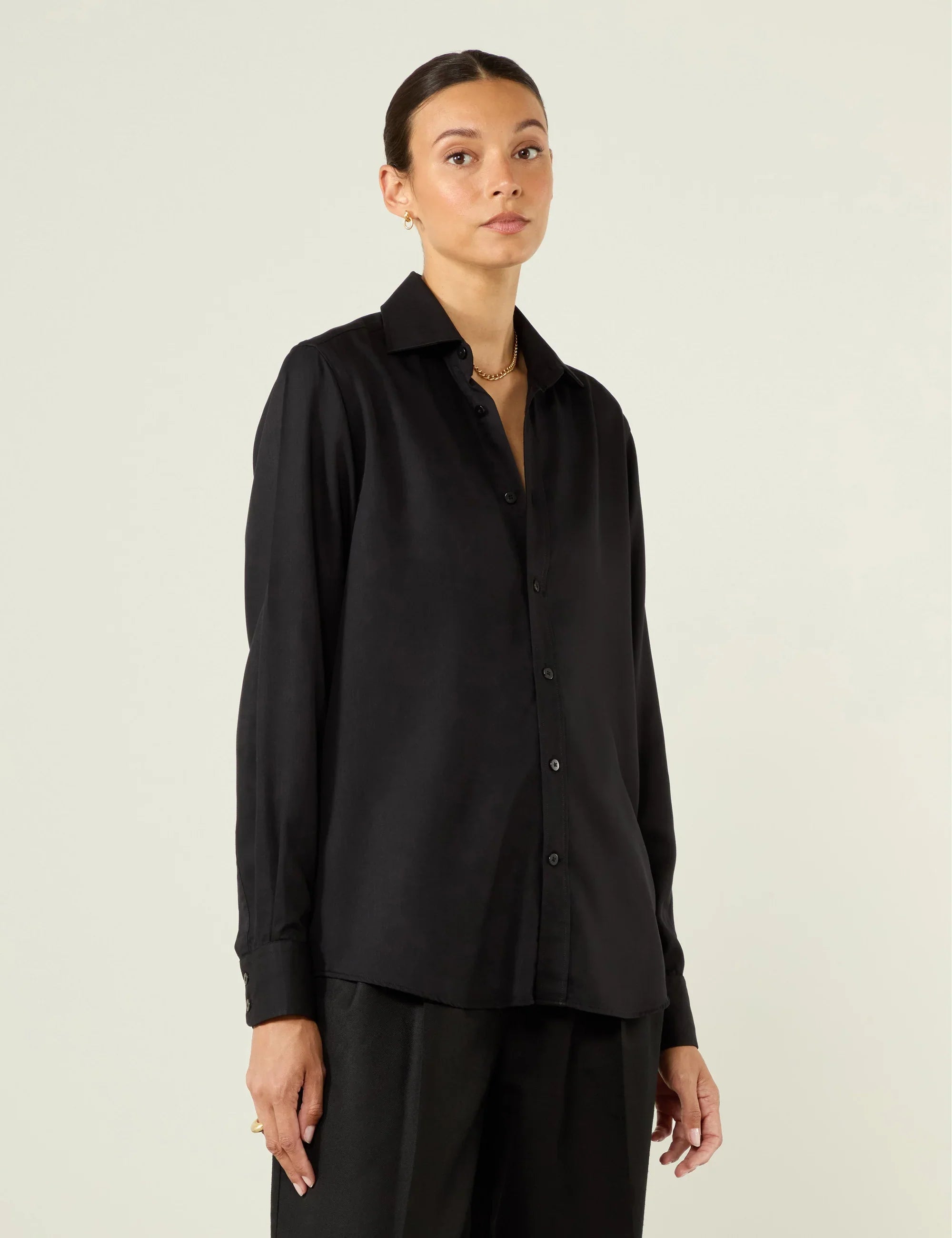 The Boyfriend: TENCEL™ Lyocell, Black