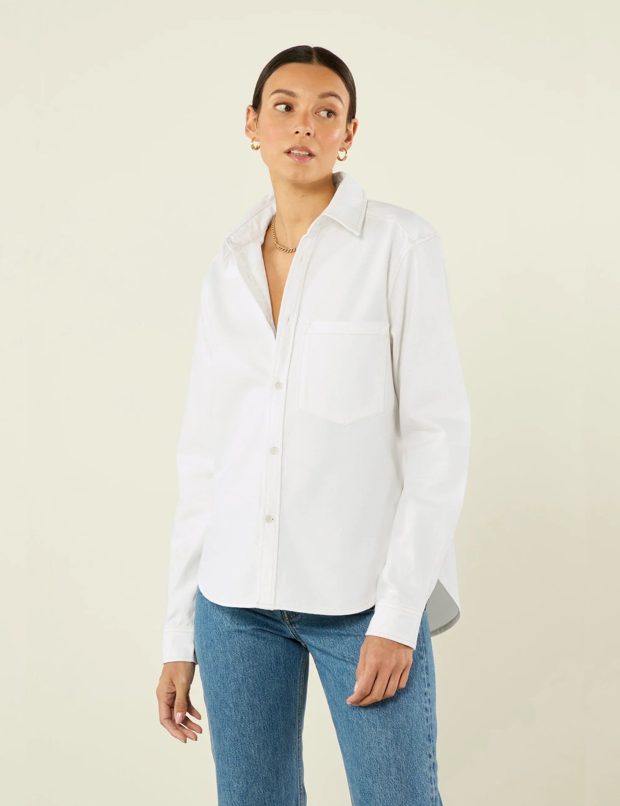 The Classic: Denim, Off-White