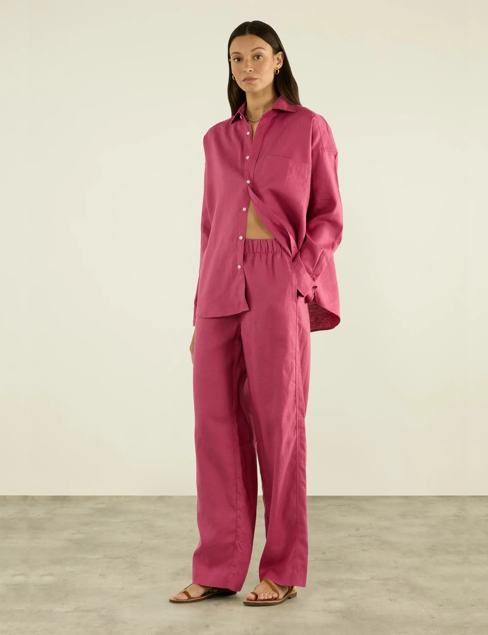 The Palazzo: Hemp, Raspberry