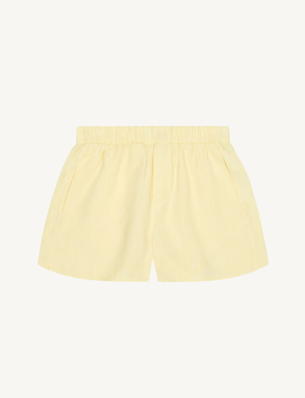 The Boxer: Linen, Lemon Yellow