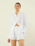 The Boxer: Linen, White