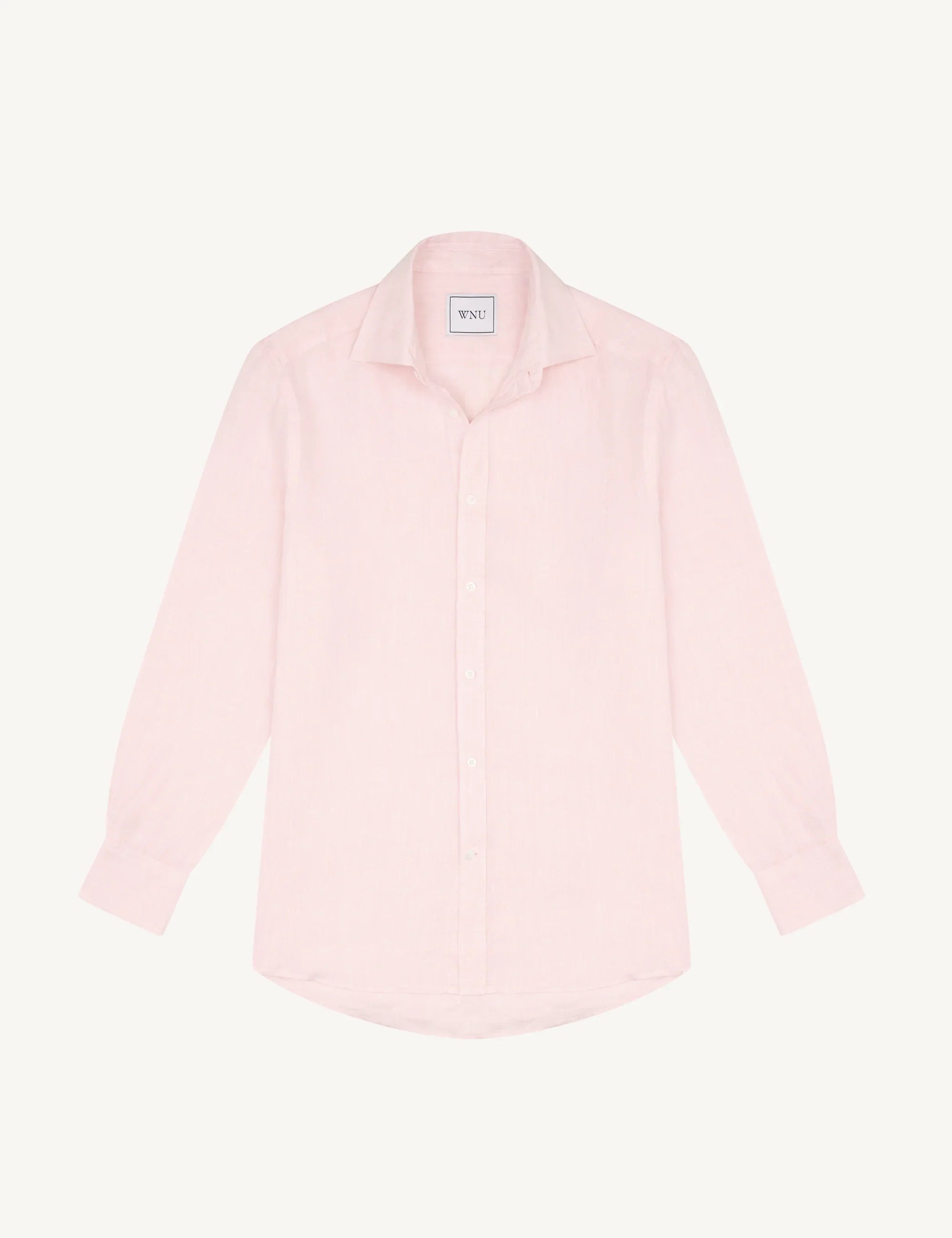 The Boyfriend: Linen, Grapefruit Pink