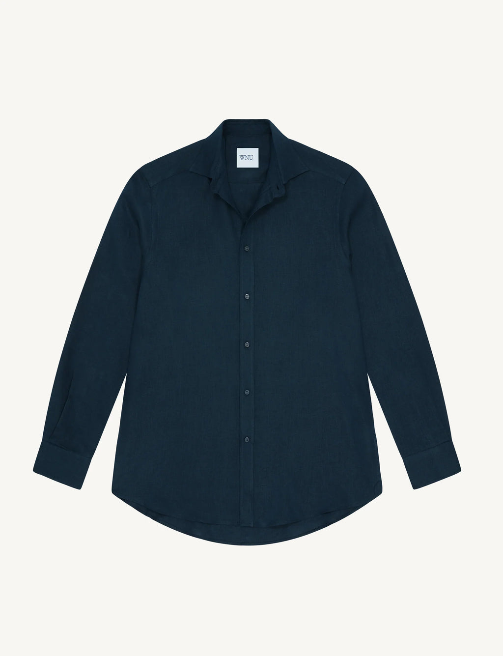The Boyfriend: Linen, Navy Blue