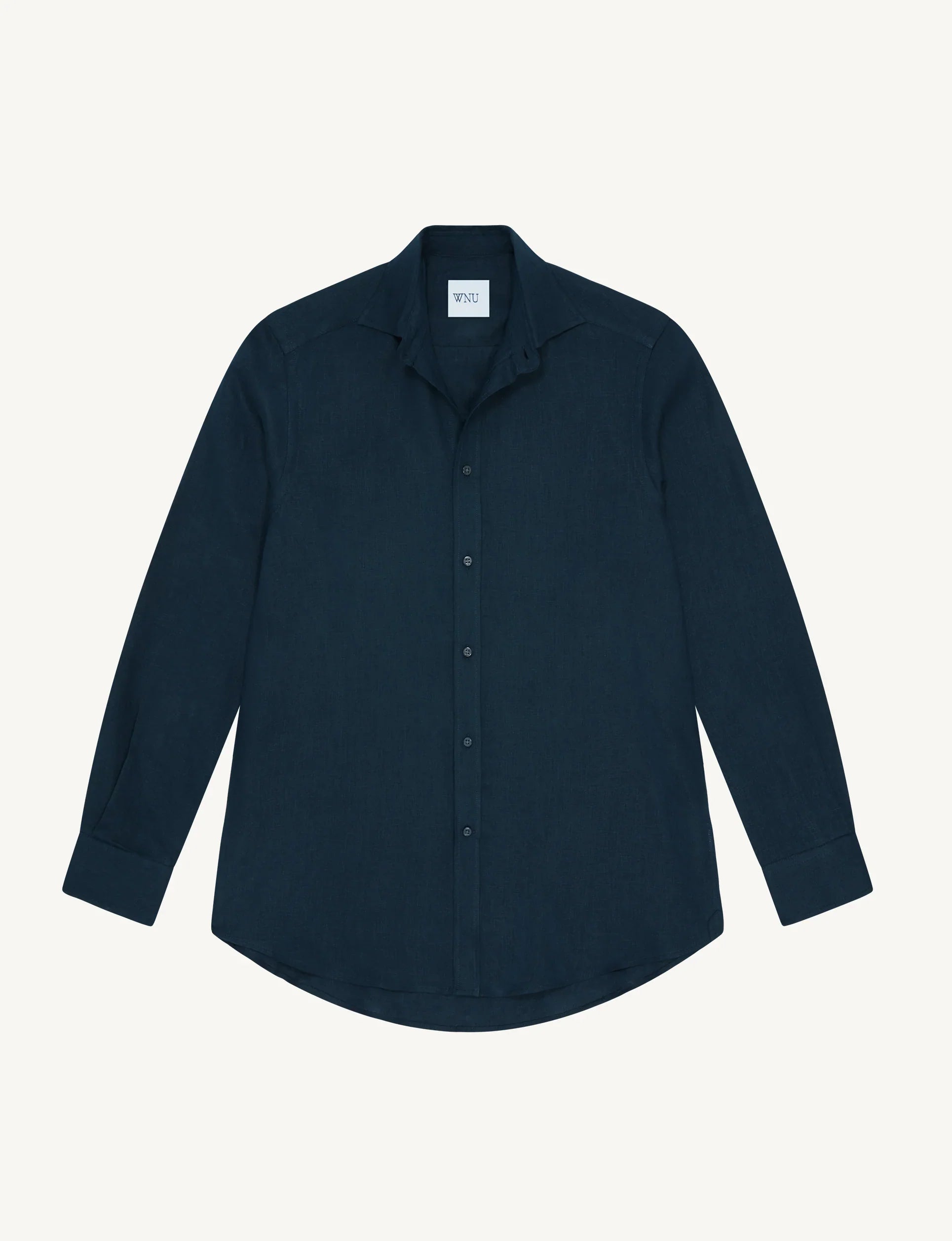The Boyfriend: Linen, Navy Blue