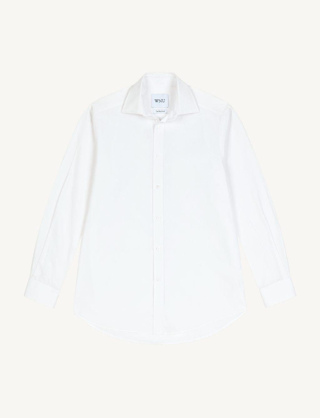 The Boyfriend: Fine Poplin, White