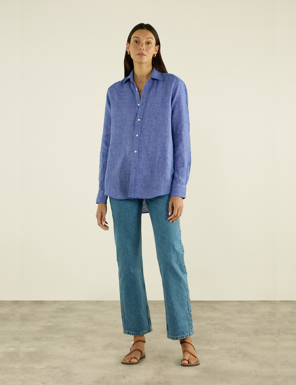 The Boyfriend: Linen, Lapis Blue - TEST - CSQ