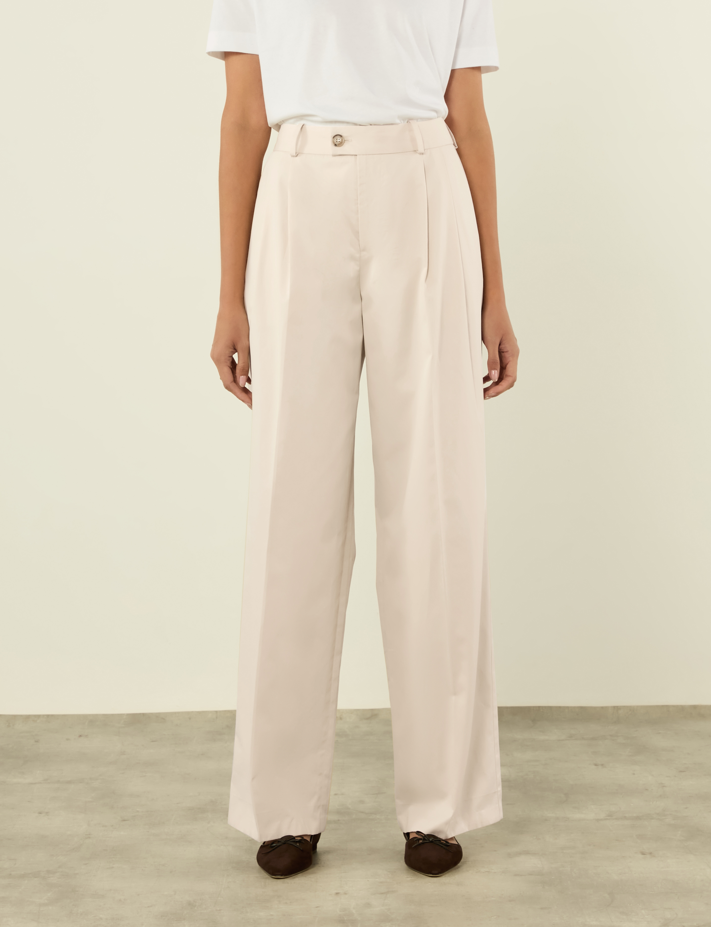 Rampling Trouser: Cotton, Fawn