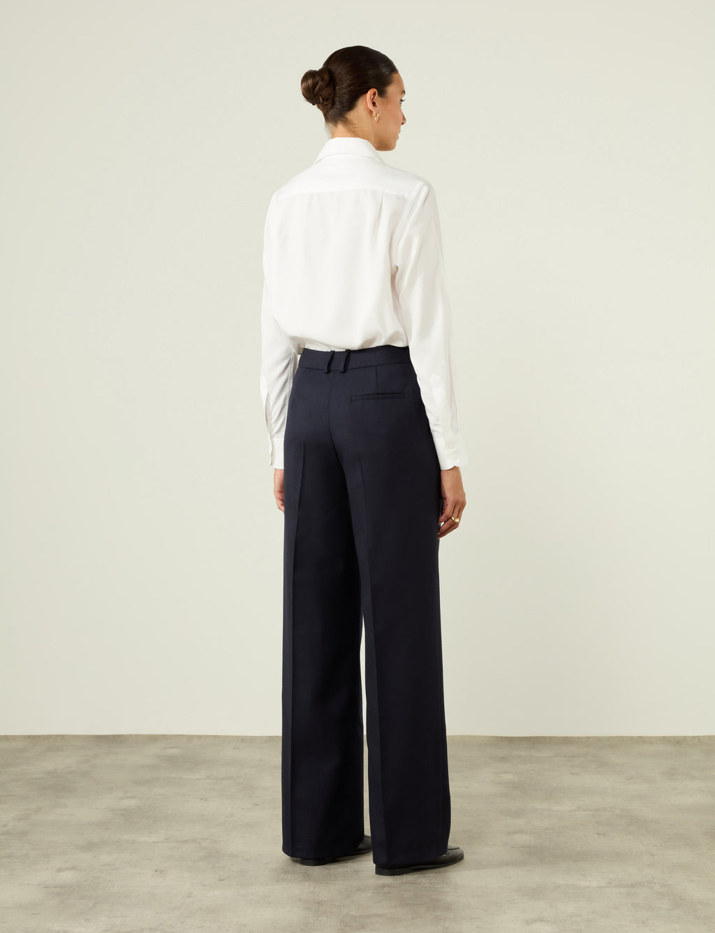Rampling Trouser: Wool, Navy