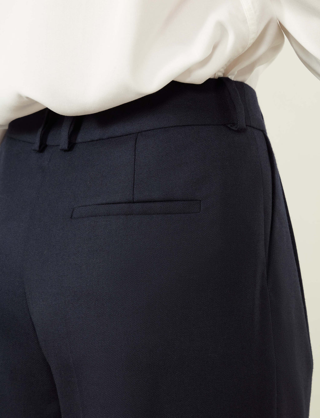 Rampling Trouser: Wool, Navy