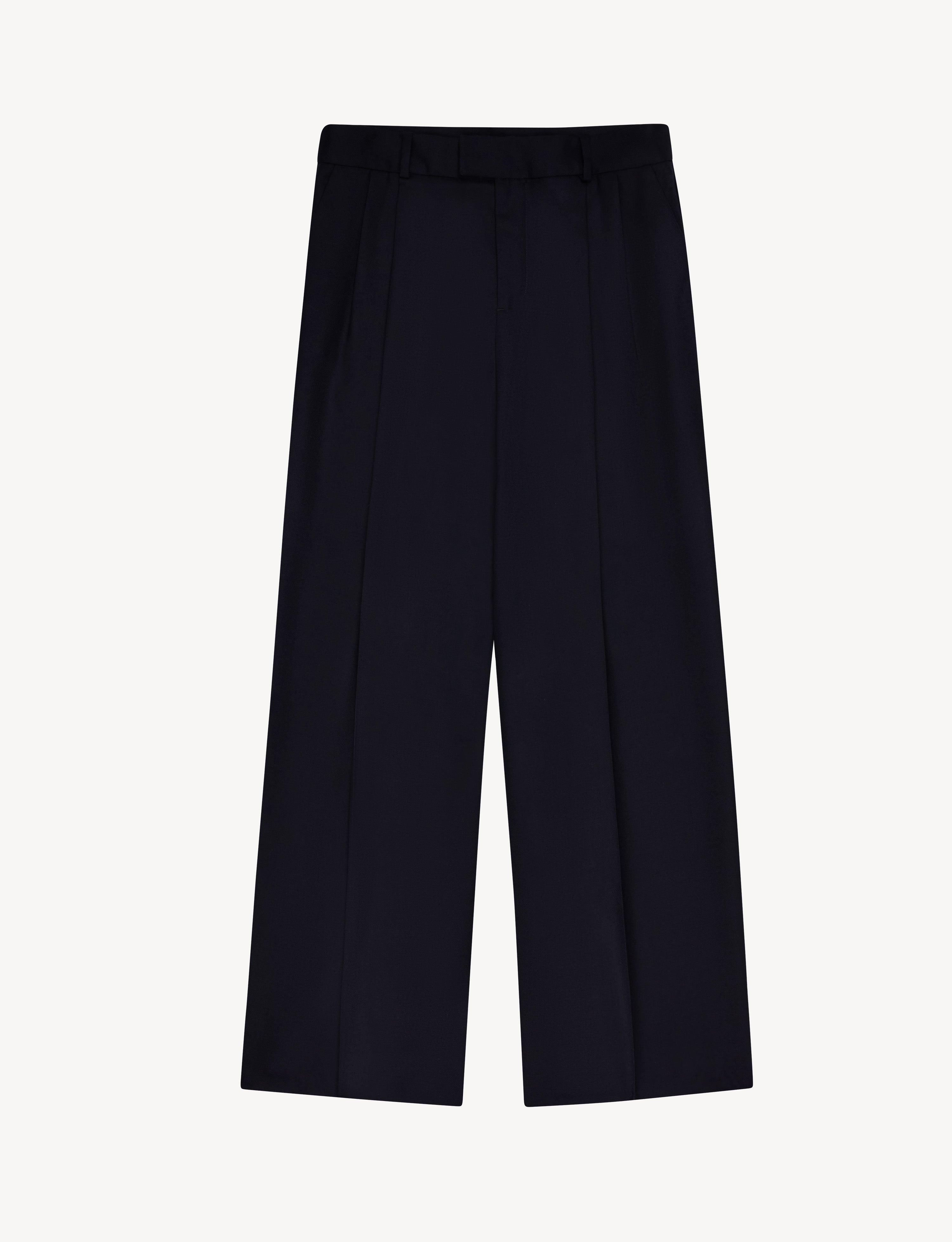 Rampling Trouser: Wool, Navy