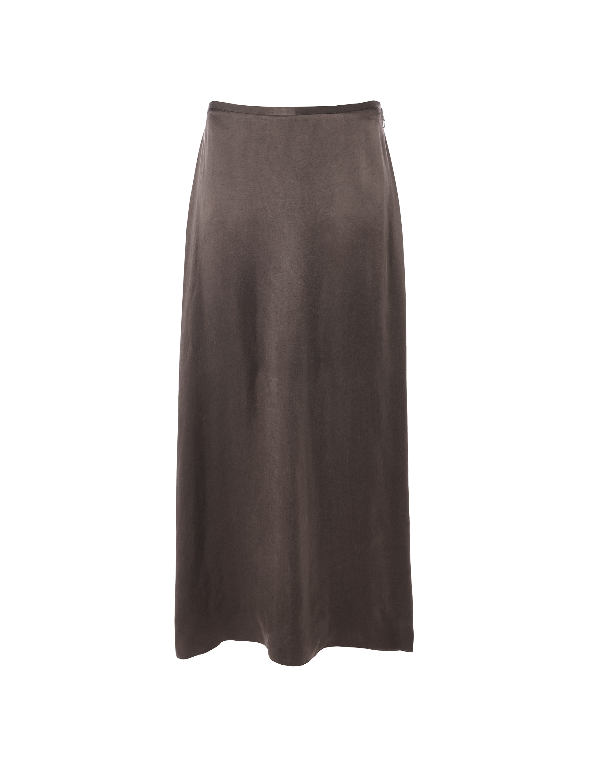 Vita Skirt: Cupro, Chocolate