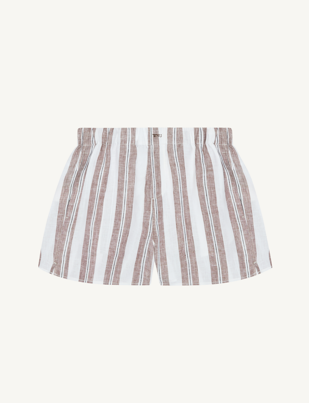 The Boxer: Linen, Mocha and Black Multi Stripe